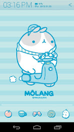 Molang IceCream Blue Atom poster 3