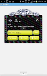 GO SMS - Diamond Rainbow 2 Screenshots 2