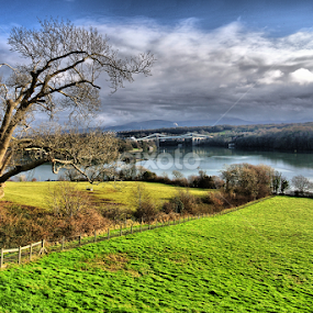 Bangor-Wales by Ferdinand Debnárik - City,  Street & Park Skylines