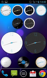 Sense Analog Clock Widget Dark - Android app on AppBrain