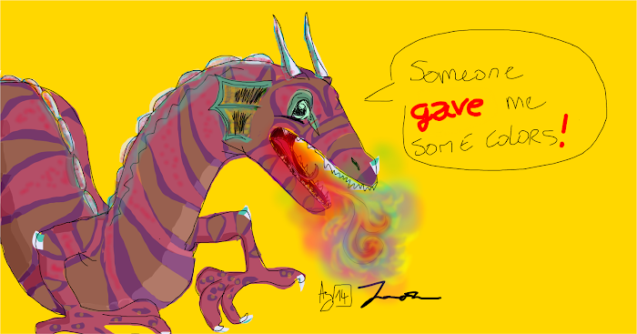 Dragon coloring part one