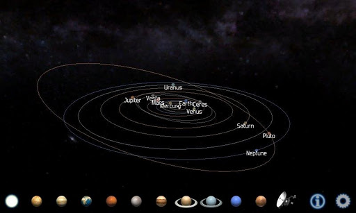  Solar System Explorer, esplora il sistema solare su Android
