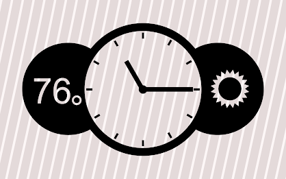 Stenciled Clock Black (UCCW) poster 2