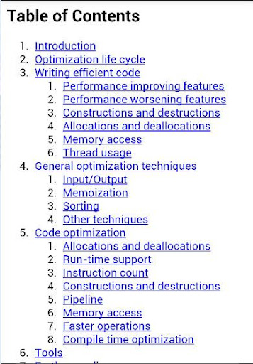 Optimizing C++