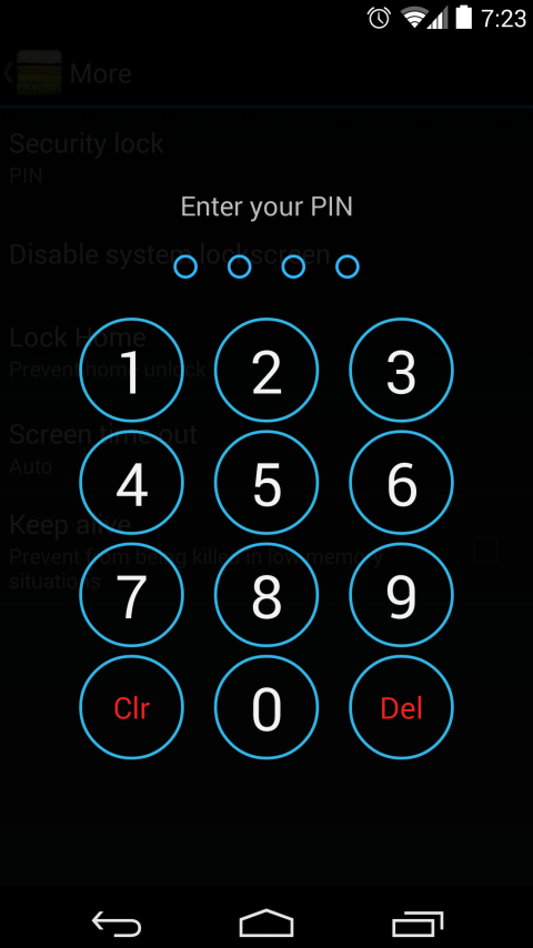 Xperia Z Lockscreen - screenshot