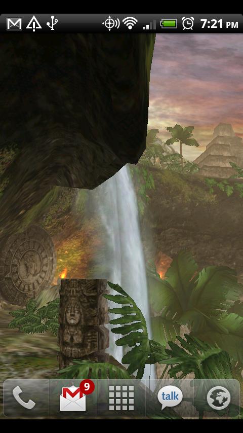 Jungle Waterfall LiveWallpaper Screen 2