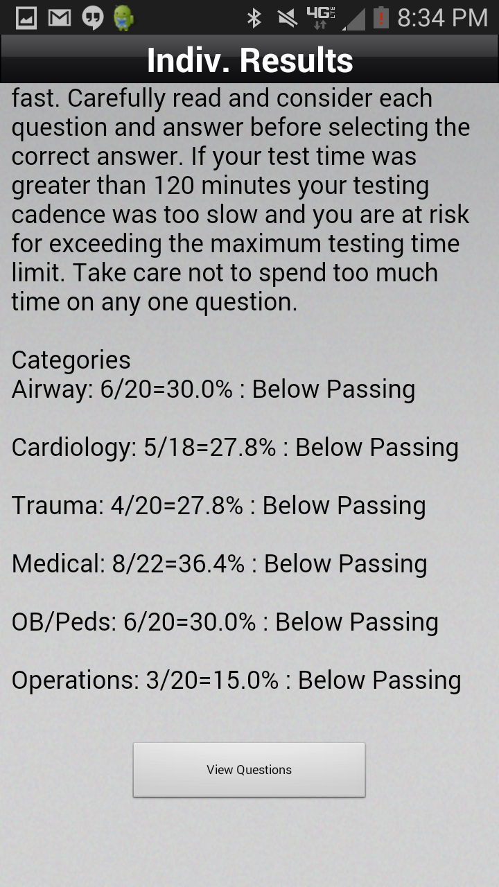 NREMT Simulator - Exam Prep Screen 3