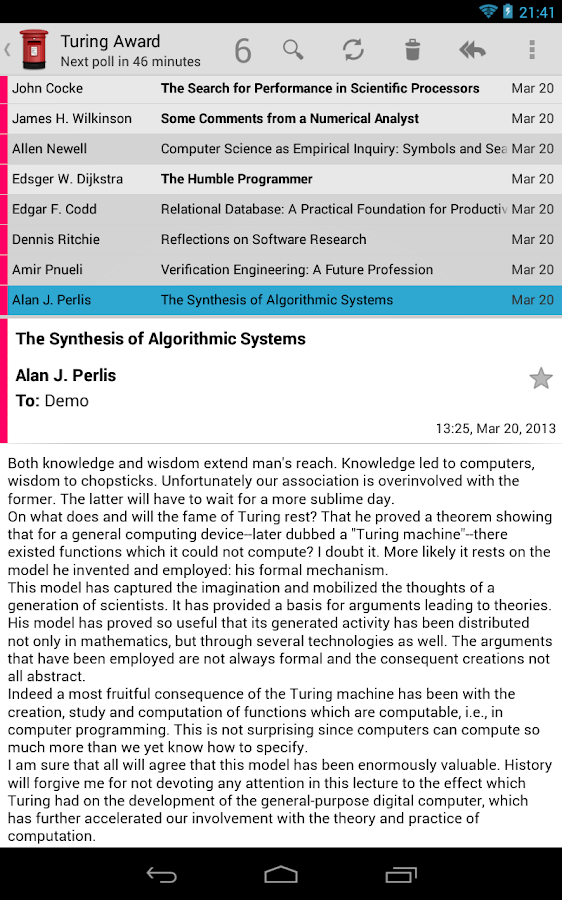 Kaiten Mail - screenshot