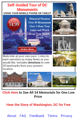 Self-Guided Tour DC Monuments