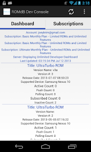 ROMDashboard Developer Console(圖1)-速報App