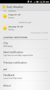 Canada Weather - EarlyWeather Screen 3
