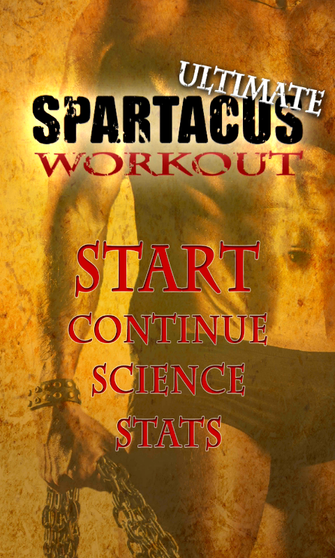 Android application Spartacus Ultimate Workout screenshort