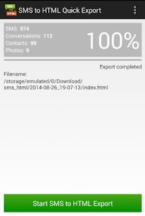 How to get SMS to HTML Quick Export 1.0 mod apk for android