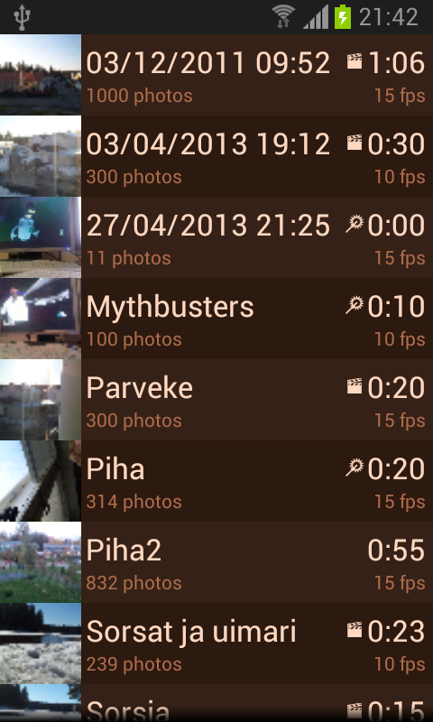 Time Lapse Creator Screen 3
