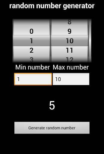 Rondom Number Generator