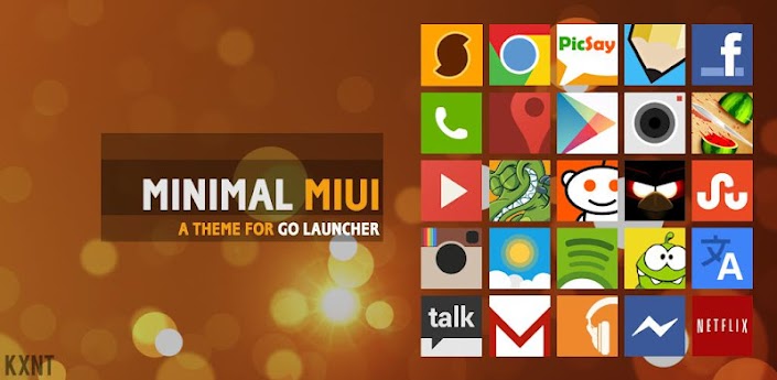 Apk Go Launcher Minimal MIUI Theme v1.8