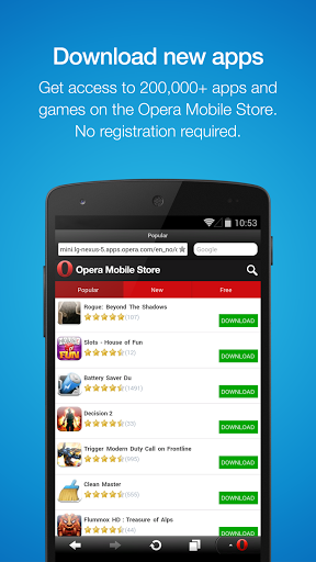 Opera Mini mobile web browser screenshot #7