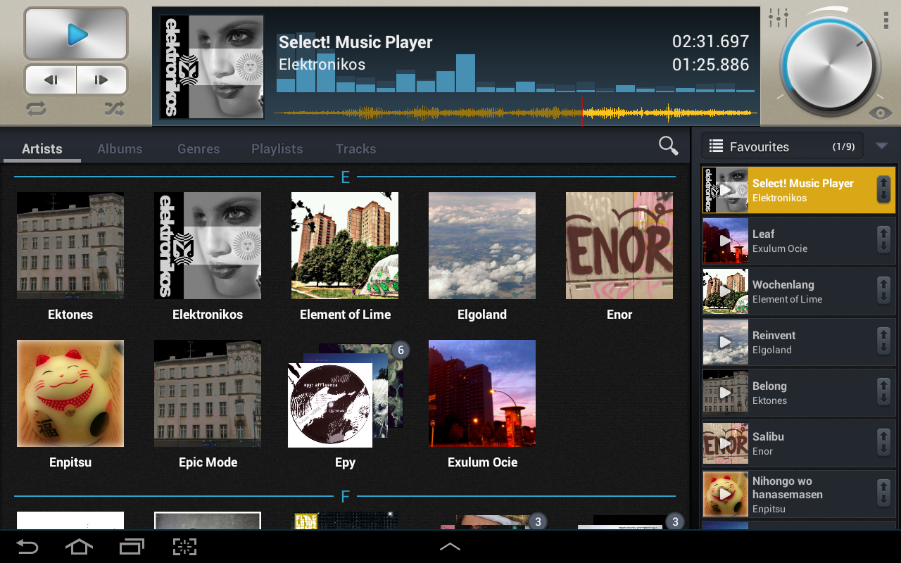 Select! Music Player Tablet - Android Apps on Google Play