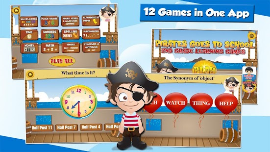 Free Pirate Kids 2nd Grade Games APK for PC