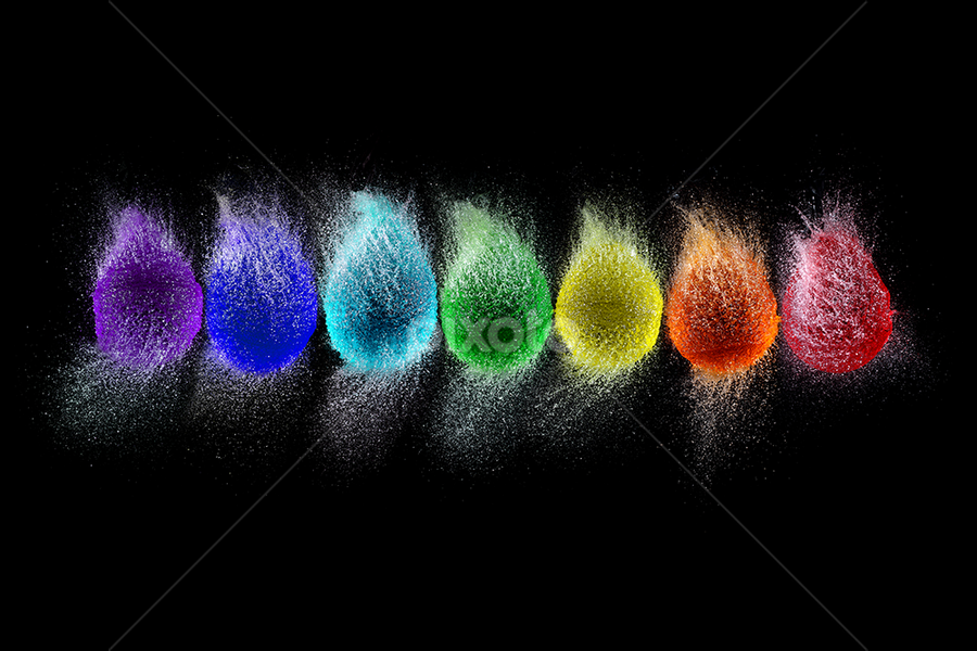 Bursting Beauty by Ramakant Sharda - Abstract Water Drops & Splashes