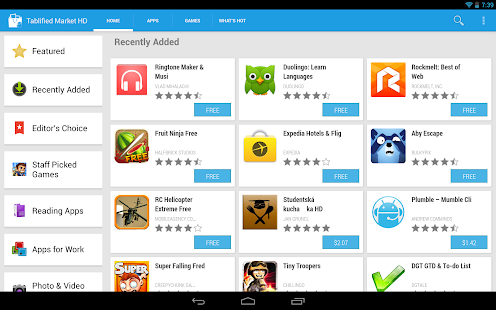 Tablified Market - Tablet Apps - screenshot thumbnail