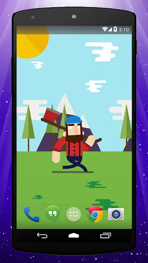 Lumberjack Live Wallpaper