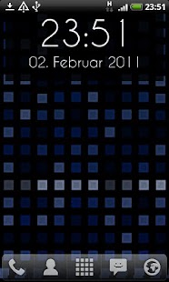 Grid Clock Live Wallpaper