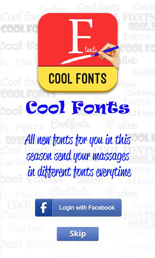 Cool Fonts facebook N whatsapp