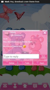 GO SMS Pro Theme teddy bears - screenshot thumbnail