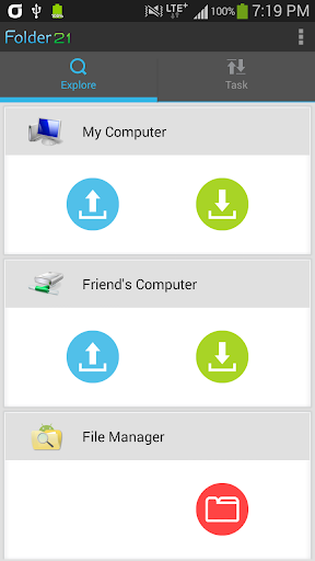 Folder21 File Manager Transfer