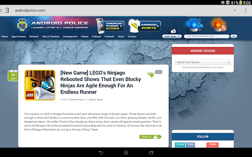 Lightning Browser + - screenshot thumbnail