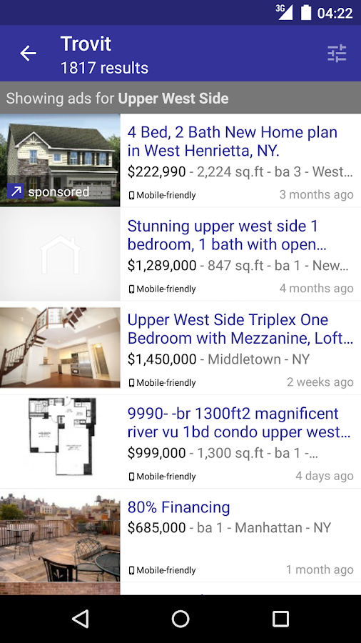 Real Estate sale & rent Trovit Android Apps on Google Play