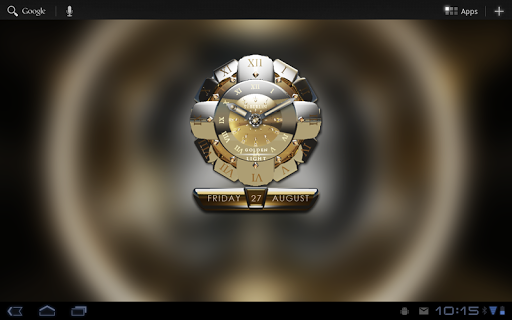 【免費生活App】Golden Light Clock Widget-APP點子