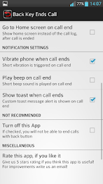 Back Key End Call poster 4