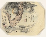 Pijnboom en volle maan