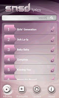 SNSD Lyrics APK Screenshot Thumbnail #3