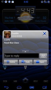 How to download GO SMS Royal Blue Glass Theme 1.3 mod apk for laptop