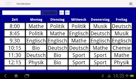 Timetable Screenshots 17