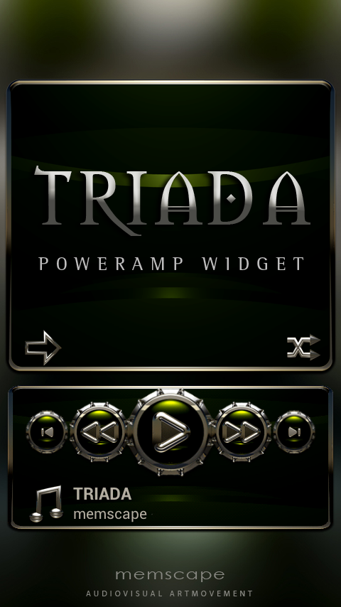 Poweramp Widget TRIADA Screen 1