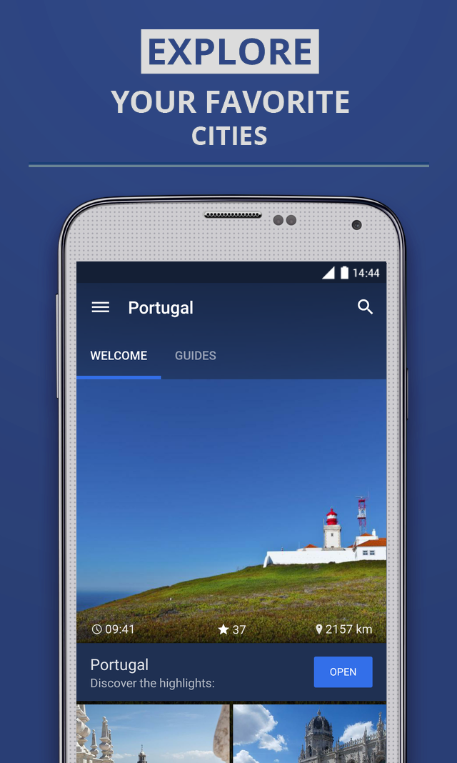 Android application Portugal Premium Guide screenshort