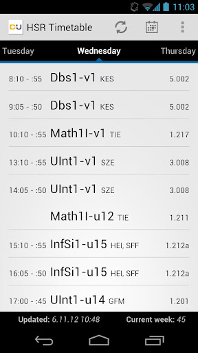 HSR Timetable