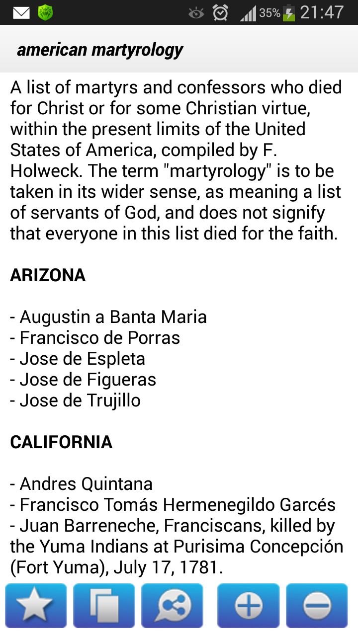 Catholic Bible Dictionary Pro Screen 3