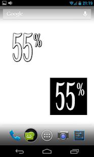download Percentage battery widget free