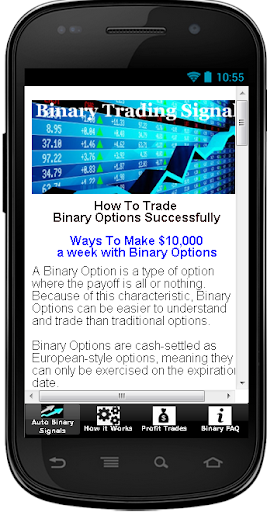 Binary Trading Signals