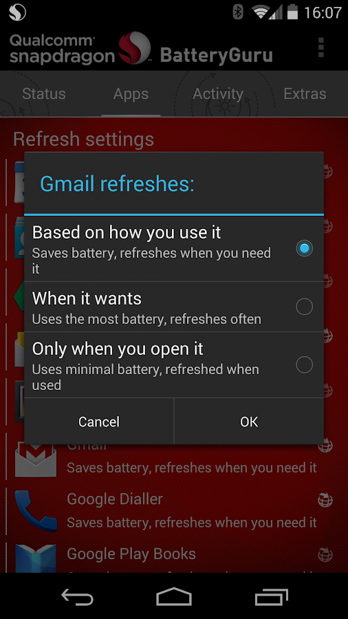 Snapdragon™ BatteryGuru - screenshot