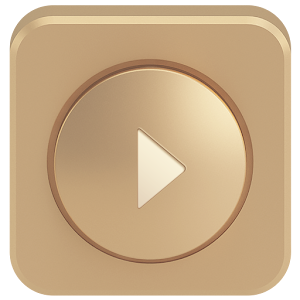 Poweramp skin Champagne Gold 1.0.2