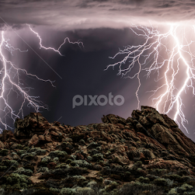 Passing storm by Craig Eccles - Landscapes Weather