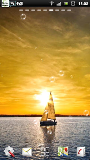 Sailing Sunset Sailboat LWP