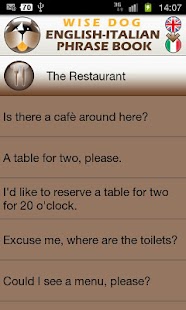 English-Italian Phrase Book Screenshots 11