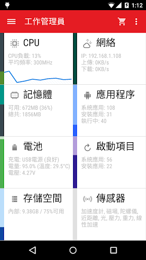 新工作管理員: 1頁分析當前使用情況